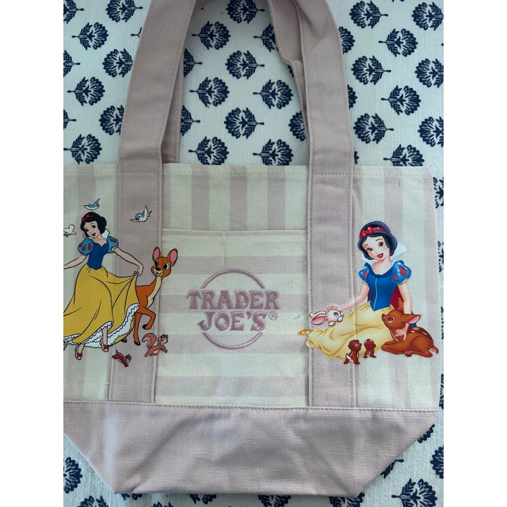 Disney Snow White Striped Custom Made Trader Joes Mini Tote